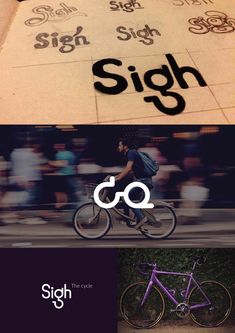 there are two different types of bicycles on the street and in front of each other