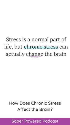 Everyone knows chronic stress is bad, but did you know that chronic stress can actually change your brain? And just like everything else we talk about, it can change the brain in ways that makes it easier to be stressed or to turn to something like alcohol to attempt to cope. In this episode you’ll learn what chronic stress does to the brain, results from the 2022 Stress in America Survey, and how you can turn some bad stress into good stress. 12 Steps, Human Brain, Bad News, Social Work, My Health, Your Brain, Everyone Knows, The Brain, In America