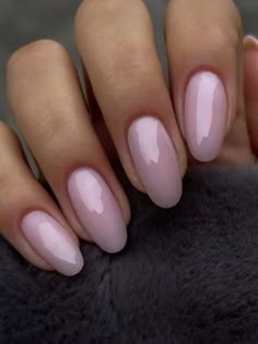 Pink Oval Nails, Nails Ombre, Pink Glitter Nails, Pink Gel Nails, Hello Nails, Already Gone, Blush Nails