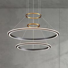 a circular light fixture hanging from the ceiling