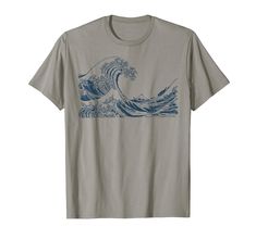 PRICES MAY VARY. Lightweight, Classic fit, Double-needle sleeve and bottom hem The Great Wave, Simple Graphic, Ocean Wave, Retro Tshirt, Design T Shirt, Funny T Shirt, Special Design, Great Wave, Classic Art