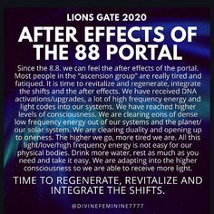 the back cover of lions gate's after effects of the 8 / 8 portal