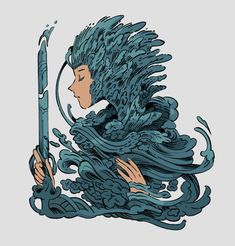 Water Armor, A Drawing, Creature Art, Fantasy Character Design, Character Design Inspiration, Character Concept, Character Inspiration, Art Style, Art Inspo