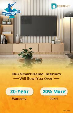 an advertisement for smart home interiors