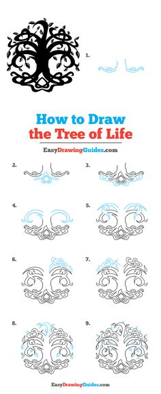 how to draw the tree of life