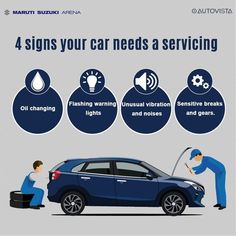 the four signs your car needs a service info graphic by martin suzukinjapena