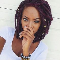 Jumbo Box Braids, Braids Hairstyles Pictures, Short Braids