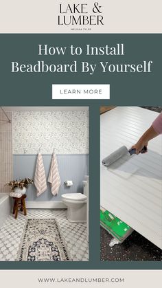 How to Install Beadboard By Yourself How To Add Beadboard To Walls, Bead Board Ideas, Bead Board And Wallpaper, Painting Beadboard, Beadboard Diy, Beadboard Half Wall, Installing Beadboard, Beadboard Walls, Beadboard Trim