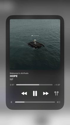 an mp3 player with the words hope on it