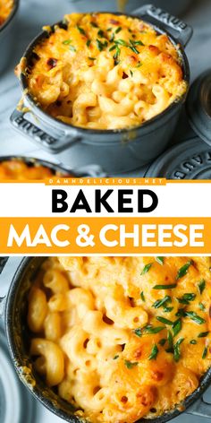 A Christmas dinner recipe for homemade macaroni and cheese! Creamy and cheesy with crunchy tops, this simple baked mac and cheese is just perfect. You'll want it as a Thanksgiving side dish idea! Homemade Macaroni And Cheese, Classic Mac And Cheese, Baked Mac And Cheese Recipe, Homemade Mac And Cheese, Grandma's Kitchen, Baked Mac N Cheese, Baked Mac, Best Comfort Food, Mac N Cheese Recipe