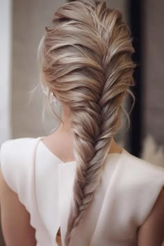 All-Time Fishbone Braids For All Occasions ★ Fishtail Braid, Hair Up Styles, Brown Blonde Hair, Easy Hairstyles For Long Hair, Grunge Hair, Stylish Hair, Bride Hairstyles, Gorgeous Hair