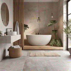 a large white bath tub sitting inside of a bathroom