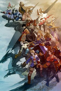 the cover art for final fantasy tactics