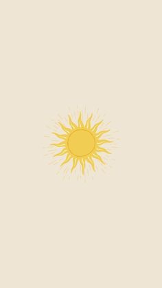 an orange and yellow sun on a beige background