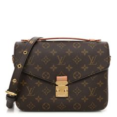 This is an authentic LOUIS VUITTON Monogram Pochette Metis. This chic handbag is finely crafted of classic Louis Vuitton monogram toile canvas. The bag features a vachetta cowhide leather top handle, an optional monogram coated canvas shoulder strap, and a rear zipper pocket. The envelope-style crossover flap opens with a polished gold S-lock to a partitioned brown microfiber interior. Chic Handbags, Leather Top, Authentic Louis Vuitton, Cowhide Leather, Crossover, Louis Vuitton Monogram, Top Handle, Zipper Pocket, Shoulder Strap