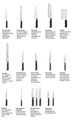 an image of different types of knifes in spanish on the app store's website