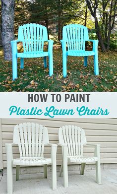 how to paint plastic lawn chairs