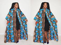 Kimono Robe for Women in African Print Ankara Plus Size - Etsy UK Ankara Plus Size, African Kimono, Jacket Inspiration, Ankara Kimono, Ankara Jackets, Robe For Women, Plus Size Kimono, Kimono Duster, Kimono Jacket