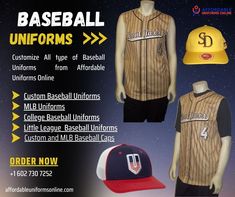 Customize Baseball Uniforms Online Baseball Uniforms, Custom Baseball Jersey, Team Uniforms, Uniform Design, School Uniforms, Sports Uniforms, Name Logo, Baseball Team, Baseball Jerseys