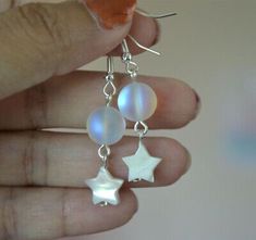 Mirror Earrings, Wire Bending, Anting Manik, Jewelry Making Classes, Diy Jewelry Earrings, Wire Jewellery, Star Silver