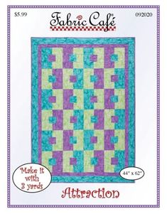 the pattern for this quilt is called fabric cafe