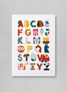 This item is the print only - frame is not included. Alphapics is a unique alphabet designed by V. Happy Co. With the intention to encourage language awareness while looking great in little spaces. It’s playful, super-cute and so much fun! This print is available in the following sizes:A3 – 420mm x 297mm Print Details– A superb art quality giclee print– Paper stock: 310gsm cotton– Giclee methods ensure a longer lifespan Happily made in Australia V Happy, Unique Alphabet, Little Spaces, Wall Art For Kids, Acrylic Bag, Abc Poster, Alphabet For Kids, Alphabet Design, Alphabet Poster