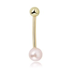 PRICES MAY VARY. Fashioned in warm high polished 10K gold, this sophisticated style features a 4mm ball on one end and a 6mm round-shaped pink freshwater-cultured pearl on the other. This 014 gauge belly button ring secures with a golden ball closure and measures 25mm in length. HYPOALLERGENIC: Safe for people with sensitive skin. Our fine jewelry is manufactured with authentic metals and solid stamped 10K/14K Gold, 1/20 14K GF or 925 Sterling Silver. THE PERFECT GIFT: Whether it's a birthday, h Gold Belly Button Jewelry, Pearl Belly Button Piercing, Dainty Belly Button Piercing, Belly Button Rings Gold, Belly Button Piercing Aesthetic, Cute Belly Button Piercing, Gold Belly Button Piercing, Gold Belly Button Ring, Summer Sailing