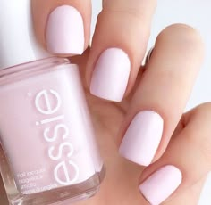 Essie's Fiji somehow always manages to make me look like I have a fresh tan even when it's far from the truth. Highly recommend. Manicure Natural, Light Pink Nails, Pink Nail Polish, Essie Nail Polish, Essie Nail, Nail Lacquer