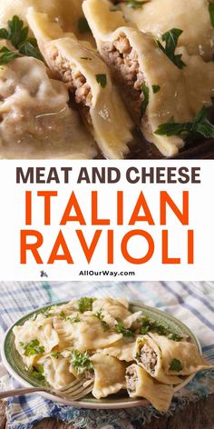 meat and cheese italian ravioli is an easy dinner recipe that's ready in under 30 minutes