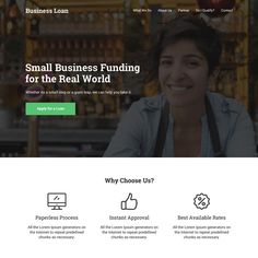 the small business landing page for real world, which is designed to look like a restaurant