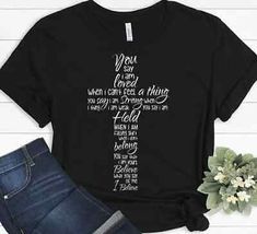 Inspirational Black Cotton T-shirt, Church Tshirt Designs, Church Shirt Designs, Church Tshirts, Gift For Pastor, Christian Tshirt Design, Christian Shirts Designs, Gifts For Pastors, Christian Tshirt