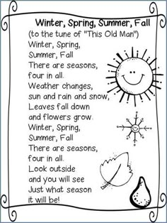 the winter poem for kids to use in their writing and drawing skills, including snowflakes