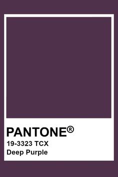 the pantone color is shown in purple