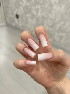 Long Funny Bunny Nails, Simple Christmas Acrylics, Milky White Square Nails, Nails Inspiration Square, White Nails Aesthetic, Nails Classy, Wow Nails, Sassy Nails, Basic Nails