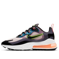 Nike Womens WMNS Air Max 270 React Violet Dust CV8818-500 Nike Air 270, Air 270, Air Max 90 Premium, Nike Air Max 270 React, Air Max 270 React, 270 React, Orange Camo, Marathon Running Shoes, Air Max Women