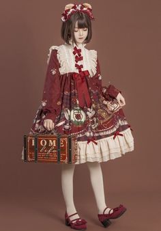 ❤Ribbon Frill Alice's Till Room Lolita Dress❤ Unit (cm)

S.

Length 90 Bust 88 Shoulder width 36 Sleeve length 58

M. 

Length 92 Bust 92 Shoulder width 37 Sleeve length 59

L.

Length 94 Bust 96 Shoulder width 38 Sleeve length 60

XL

Length 96 Bust 100 Shoulder width 39 Sleeve length 61

2XL

Length 98 Bust 104 Shoulder Width 40 Sleeve Length 62 Frill Dress Pattern, Autumn Fairy Dress, Lolíta Dress, Lotia Fashion, Angelic Pretty Dress, Alice In Wonderland Cosplay, Strawberry Shortcake Dress, Country Lolita, Japanese Lolita Fashion