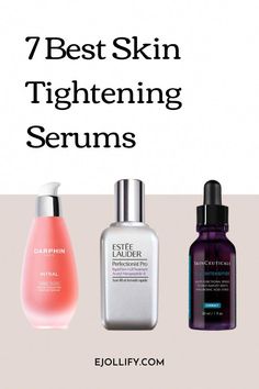 I tested skin-tightening serums that promise to lift and firm saggy skin. And these are the best skin tightening serums for the face! How To Make Face Skin Tighter, Face Sagging Skin Tightening, Face Firming Skin Tightening Products, Best Skin Tightening Products For Face, Skin Tightening Serum, Best Face Serum Anti Aging, Face Tightening Products, Face Firming Skin Tightening, Tighten Face Skin