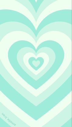 an abstract heart pattern in pastel green and white