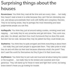 the text on this page says,'surprising things about the houses '