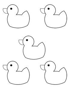 an image of ducks to be colored in the same color as they appear on this page