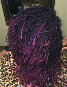 Purple Sisterlocks, Red Sisterlocks, Gray Sisterlocks, Short Sisterlocks, Curly Hair Undercut, Real Locs, Undercut Ponytail, Sisterlocks Installation