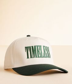 MADLEY. Timeless Baseball Hat - Cream/Green , Women's Creamgreen Embroidered snapback hat One size fits most. 65% Polyester 35% Cotton. Apparel & Accessories > Clothing Accessories > Hats Green Snapback Hat For Everyday Wear, Green Snapback Hat For Everyday, Everyday Green Snapback Baseball Cap, Everyday Green Snapback Hat, Green Baseball Cap Snapback Hat, Green Snapback Baseball Cap For Everyday, Green Everyday Snapback Baseball Cap, Trendy Green Flat Bill Baseball Cap, Embroider Hats