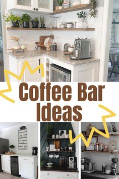 coffee bar ideas for the kitchen and dining room