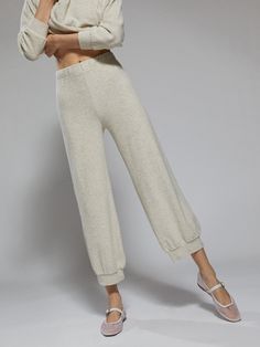 Based on the Touman pants worn by Suzie’s Albanian grandmother, the Tosk High Waist Harem is reimagined in beach-ready terry. | Suzie Kondi Tosk Harem Pants in Terry in Terrycloth | Oatmeal Heather | Women's X-Small Suzie Kondi, Beach Ready, Terry Cloth, Heathers, Harem Pants, Oatmeal, High Waist, High Waisted, Celebrities