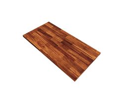 a wooden cutting board on a white background