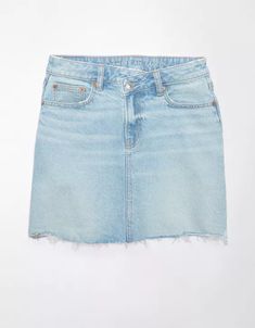 AE Stretch Crossover High-Waisted Perfect Denim Mini Skirt American Eagle Skirt, Womens Denim Skirts, Jean Skirts, Perfect Denim, Denim Skirts, Skirt Outfit, Mens Outfitters, Denim Mini, Jean Skirt