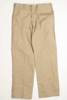 Dickies Pants Spring Vintage Full Length Pants, Classic Full Length Work Pants For Fall, Classic Cotton Pants For Fall, Vintage Style Solid Cotton Pants, Vintage Spring Pants With Pockets, Classic Fall Cotton Pants, Retro Solid Color Bottoms For Spring, Retro Beige Cotton Bottoms, Retro Spring Bottoms