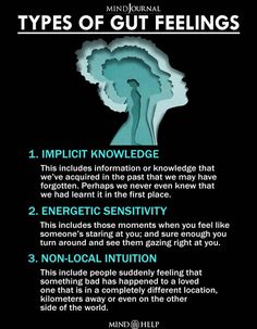 the four types of gut feelings