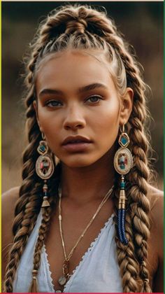 Unlock instant allure! Dive into an easy curtain bangs tutorial, transforming your look effortlessly. Elevate your style game!   #haircut#hairstyle Tribe Braided Hairstyles, Aztec Hairstyles, Colorful Dreads, Cowgirls Hairstyles, Vacation Attire, Boho Chic Hairstyles, Hair Mask Recipe, Chic Hairstyle, Bangs Tutorial