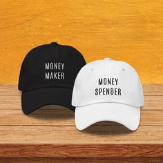 "More funny couple matching hats in our shop! ! This listing is for one hat only! If you want both hats - add each to your cart, please! Just like a dessert is always better with a cherry on top, a casual outfit looks better if you're styling it with a classic dad hat. Choose your colors! * 100% chino cotton twill * Green Camo color is 35% chino cotton twill, 65% polyester * Unstructured, 6-panel, low-profile * 6 embroidered eyelets * 3 ⅛\" (7.6 cm) crown * Adjustable strap with antique buckle * Blank product sourced from Vietnam or Bangladesh 📌 If you'd like to purchase this design on a different product, don't hesitate to reach out! 📌 For example: Classic Dad Hats, Snapback Hats, Trucker Hats, Camper Caps, Beanies, Denim Caps, Vintage Hats, Flat Bill Caps, Distressed Dad Hats, Visors a Couple Hats Matching, Funny White Hat For Gift, Funny White Hat As A Gift, Funny White Hat As Gift, Funny White Cap Hat, Funny White Cap, Matching Hats Couples, Husband Hat, Oversized Tee Outfit